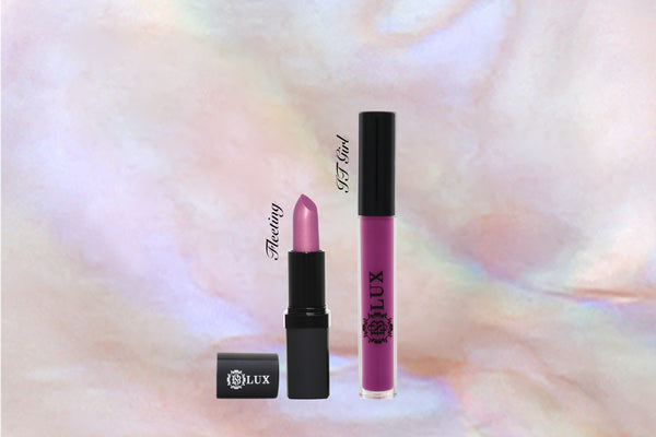 Violet lipstick & lip liner 