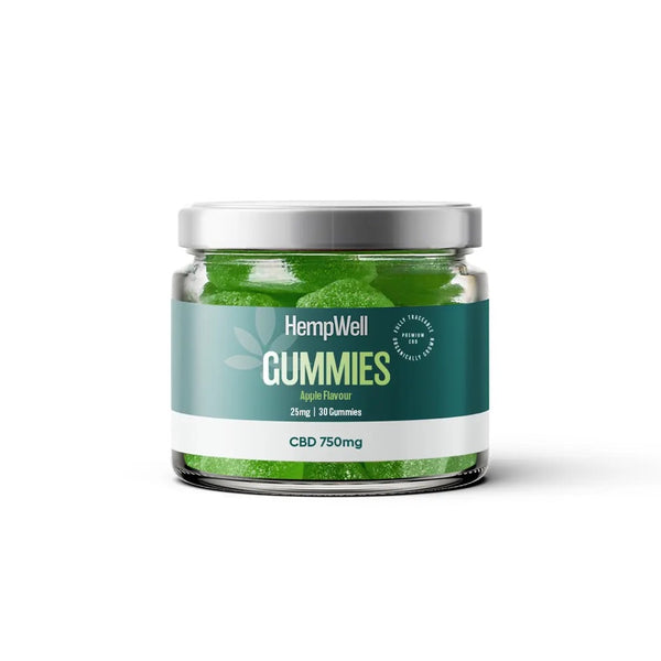 CBD APPLE GUMMIES 750MG (30 X 25MG)