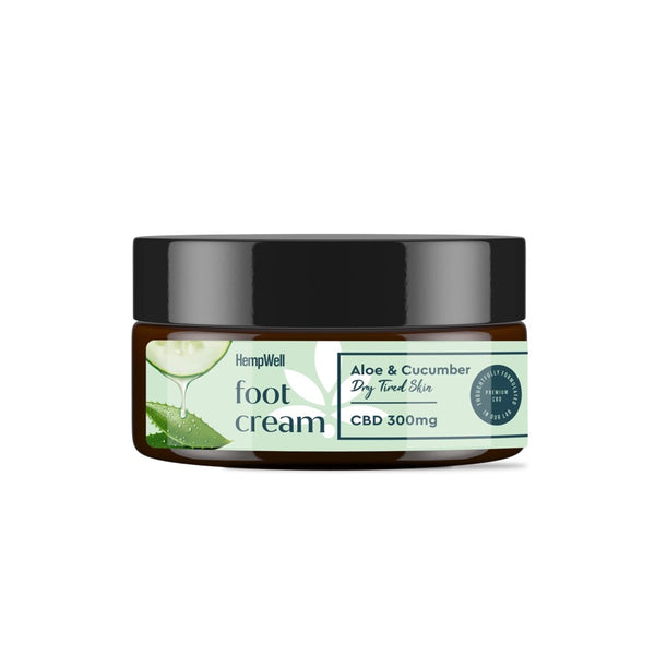 CBD ALOE AND CUCUMBER FOOT CREAM 300MG 200ML