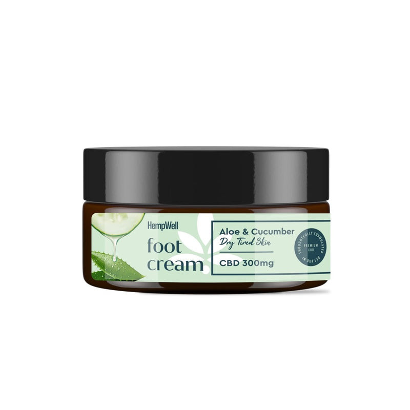 CBD ALOE AND CUCUMBER FOOT CREAM 300MG 200ML
