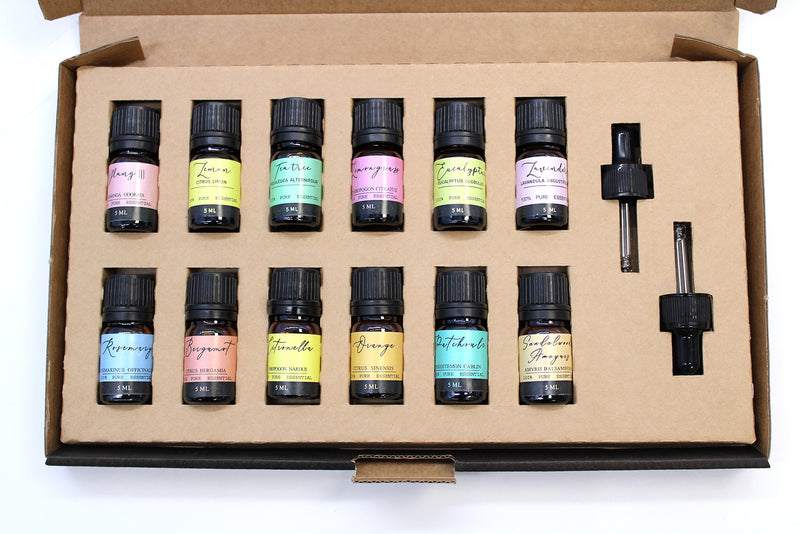 Aromatherapy Essential Oil Set - Top 12