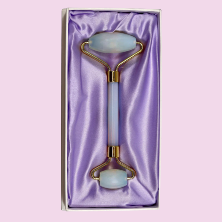 Opal Facial Roller in Silk Lined Box