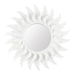 White Celestial Halo Angel Wings Sparkle Mirror