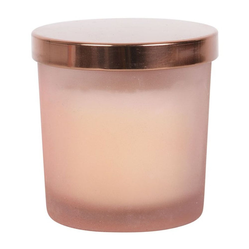 Rose Quartz Crystal Chip Gratitude Candle