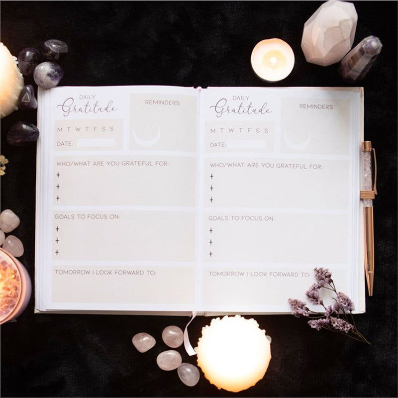 Reflect & Radiate- Gratitude Journal with Rose Quartz Pen