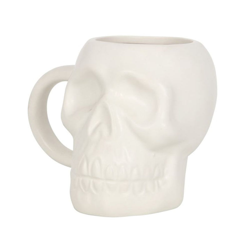 Bone Chill - Matte White Skull Mug
