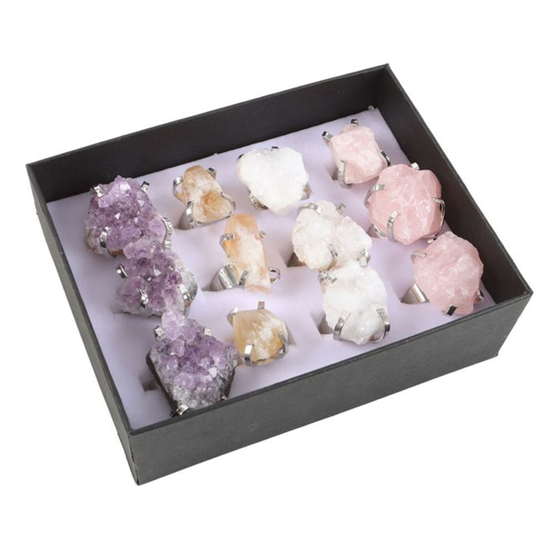 Enchanted Elegance (Set of 12 Assorted) Crystal Rings
