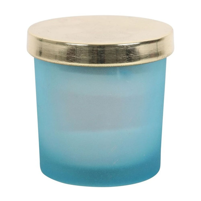 Blueberry Bliss Throat Chakra Crystal Chip Candle