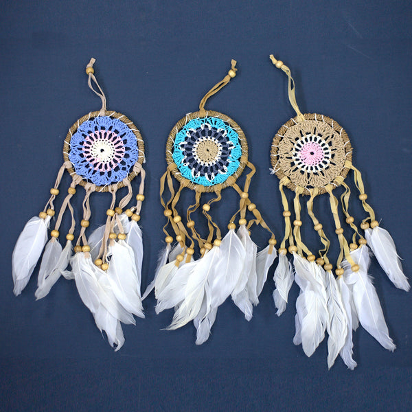 Pastel Macramé Dream Catchers