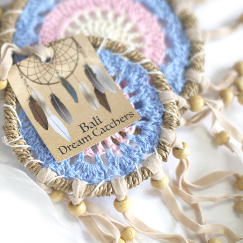 Pastel Macramé Dream Catchers