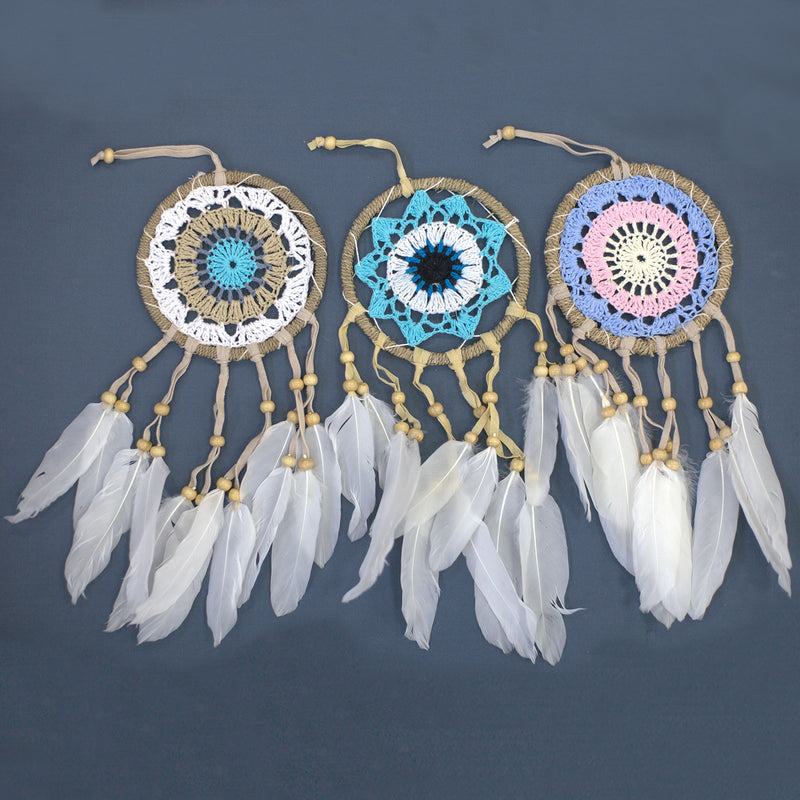 Pastel Macramé Dream Catchers