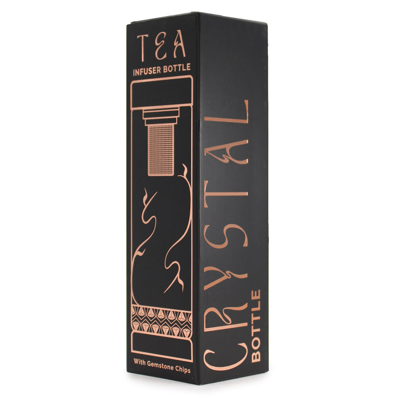Crystal Elixir Tea Infuser Bottle - Rose Gold Edition