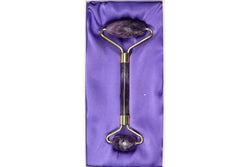 Amethyst Jade Roller in purple silk lined box