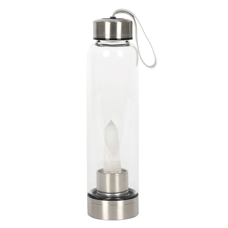 Crystal Infusion Glass Water Bottle