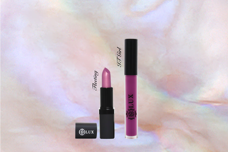 Violet lipstick & lip liner 