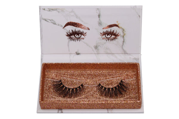 Endorphine - Silk lashes in rose gold marble box 