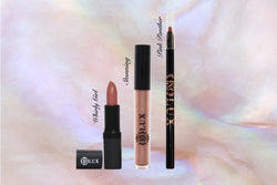 Nude Lip Kit including lipstick, lipliner, lip lacquer